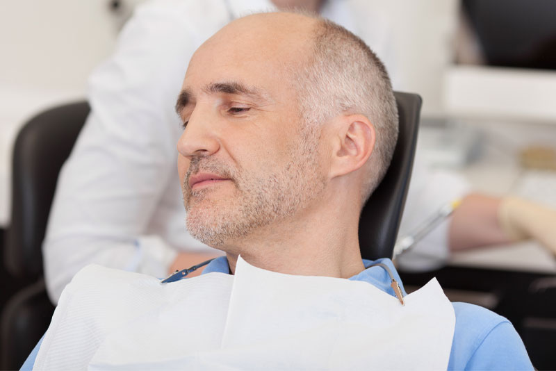 dental patient under oral sedation